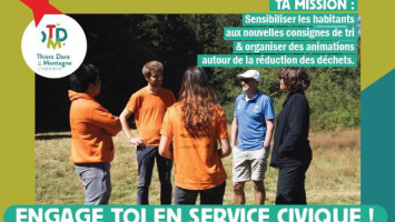 Tu as entre 16 et 25 ans et tu souhaites t'engager en service civique ? TDM recrute 4 volontaires pour sensibiliser à l'environnement !